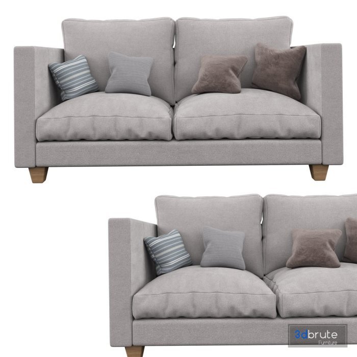 Multifunctional Room – Arrangements With A Sofa In The Block ... Double sofa furniture for open concept layout