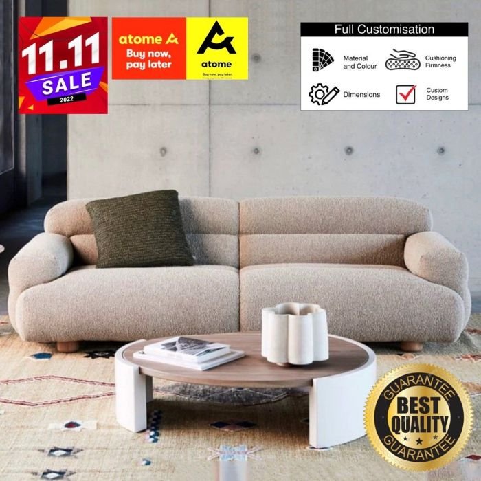 Length 168cm Verona Designer Luxury Sofa Customisable in High Quality ...