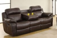 Upholstered sofa furniture with cup holders